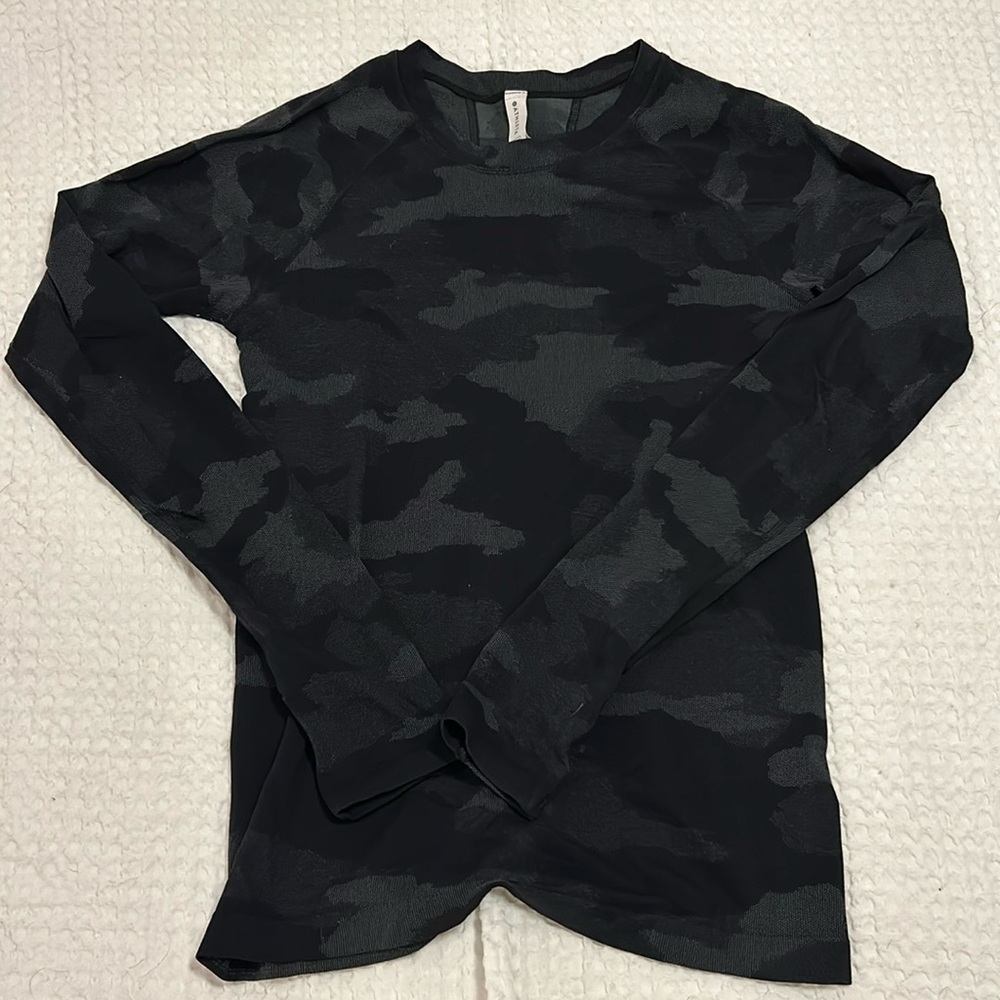 Athleta long-sleeve workout top